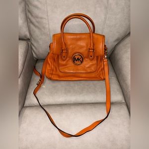 Burnt Orange Michael Kors Crossbody or Carry Purse